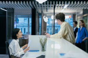 Professional office reception area