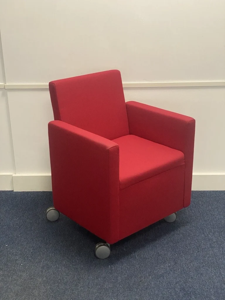 Red cube chair