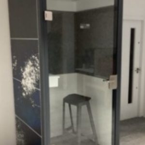 Office Bricks Telephone Booth Mobile on Wheels