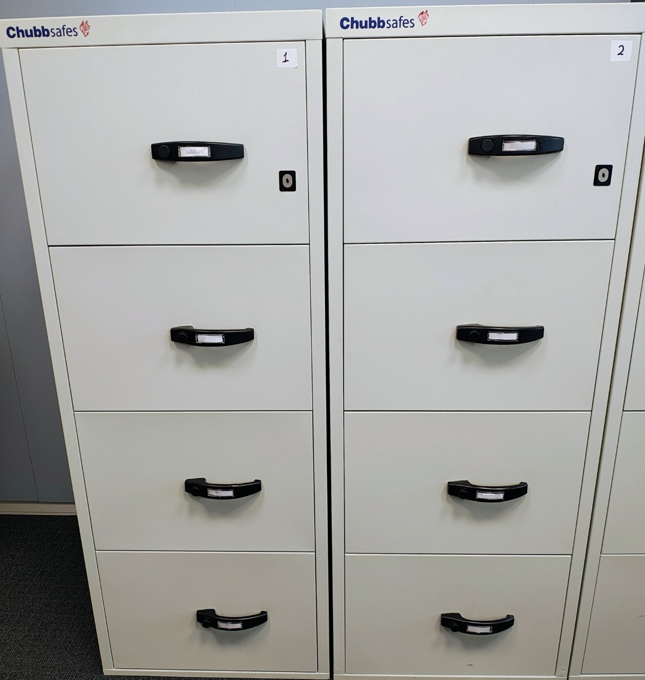 ChubbSafes Firefile 60 Fireproof 4 Drawer Cabinet Foolscap