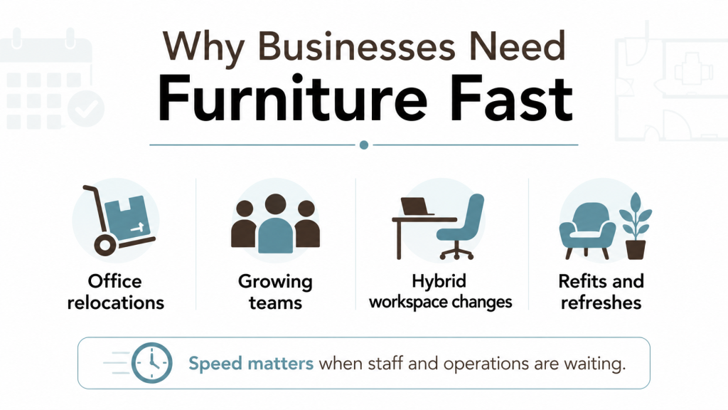 Businesses Often Need Office Furniture Fast