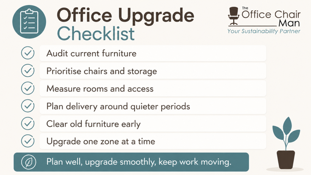 Checklist for a Low-Disruption Office Upgrade