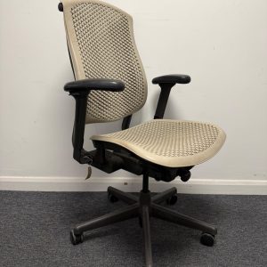 Herman Miller Celle in stone with height adjustable arms and adjustable lumbar bar