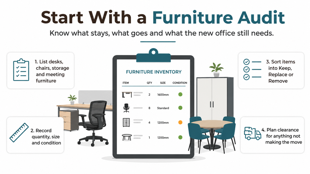 Audit Your Existing Office Furniture Before Deciding What Moves