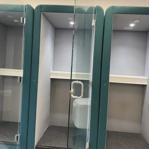JDD PENELOPE Acoustic Office Phone Booth in Petrel Blue