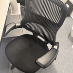 Knoll Generation ergonomic task chair with black fabric seat