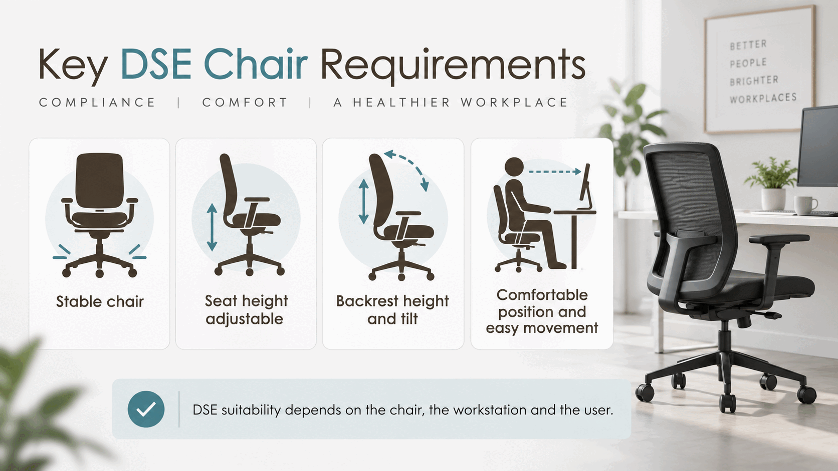 Office chair fit and adjustment
